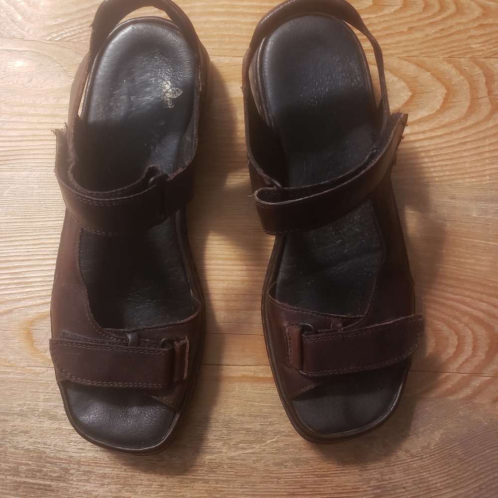 RIEKER brown sandals sz 39 Eur/8.5 US